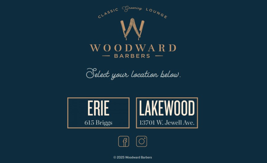 Woodward Barbers Website
