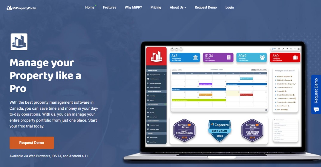 Mi Property Portal Website