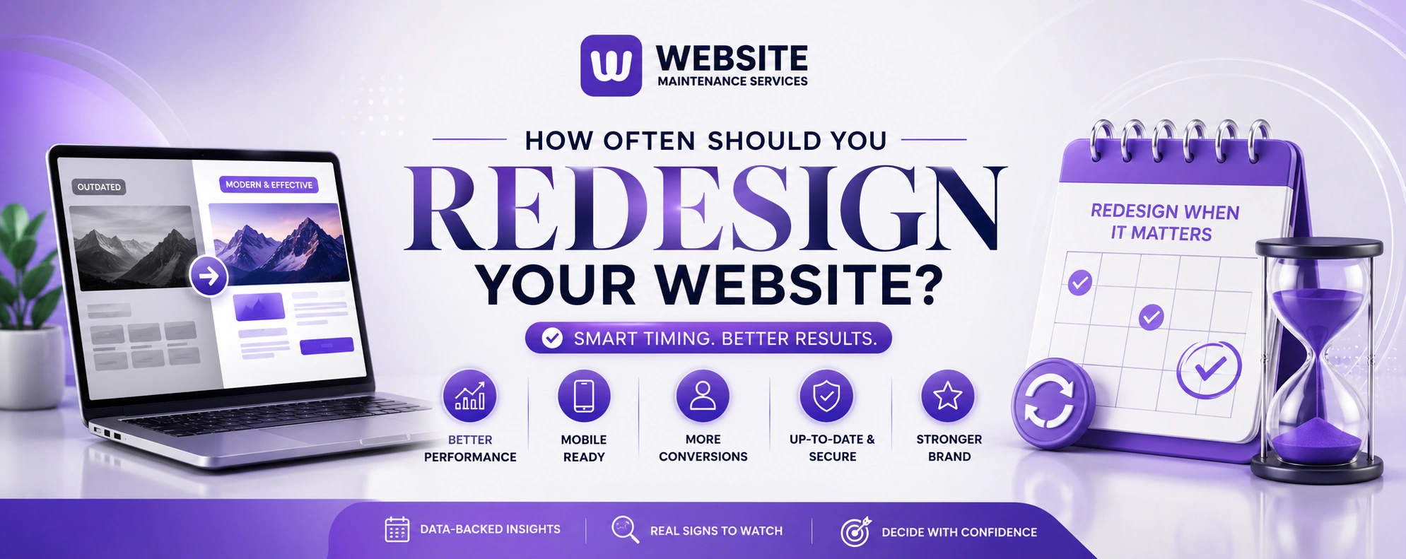 How Often Should You Redesign Your Website? This guide explaining the signs, timing, and best practices for planning a website redesign without relying on a fixed schedule.